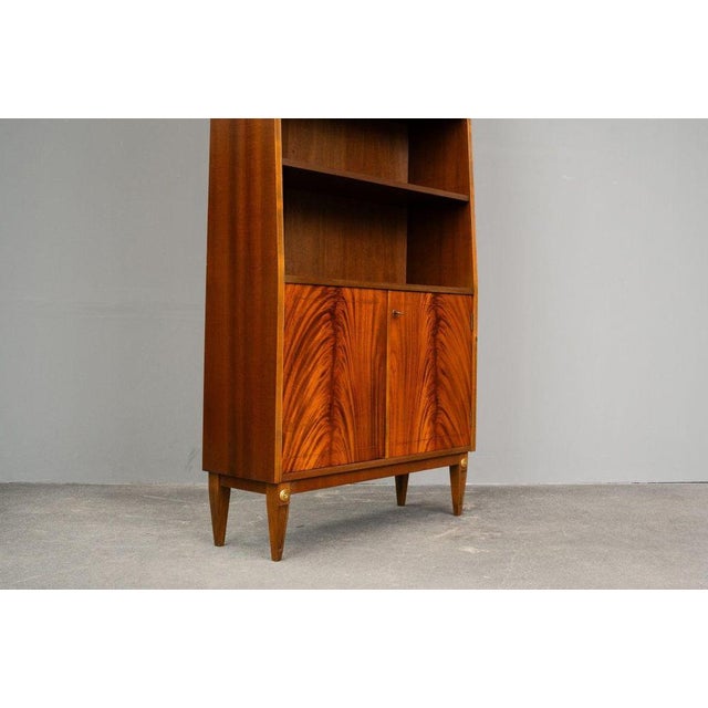 Mid-Century Brown Mahogany Bookcase For Sale - Image 9 of 18