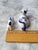 Set of 2, 1980s Ceramic Blue and White Cat For Sale - Image 12 of 13
