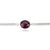 10.61 Ct Ruby Single Stone Chain Bracelet in Sterling Silver Stacking Bracelet For Sale - Image 9 of 13