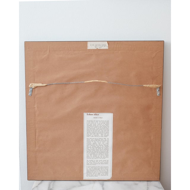 Franz Xavier Wolf Rare 1940s Color Etching. Titled, "Missa Solemnis" *Please note that this is not simply a print, but an...