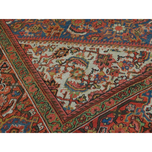 Genuine antique Persian rug. Handmade with 100% pure wool. 8'10"x 13'