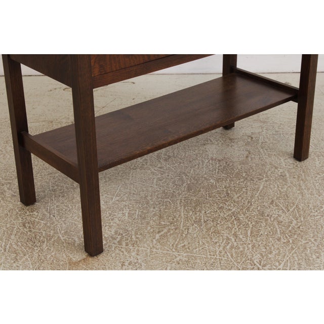 Brown Stickley Mission Oak 4 Drawer Server For Sale - Image 8 of 16