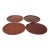 Collection of Four Large Swedish Modern Round Teak Trays For Sale