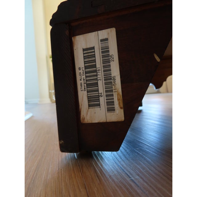 Wood 1980s Ethan Allen Georgian Court Cherry Nightstand For Sale - Image 7 of 8