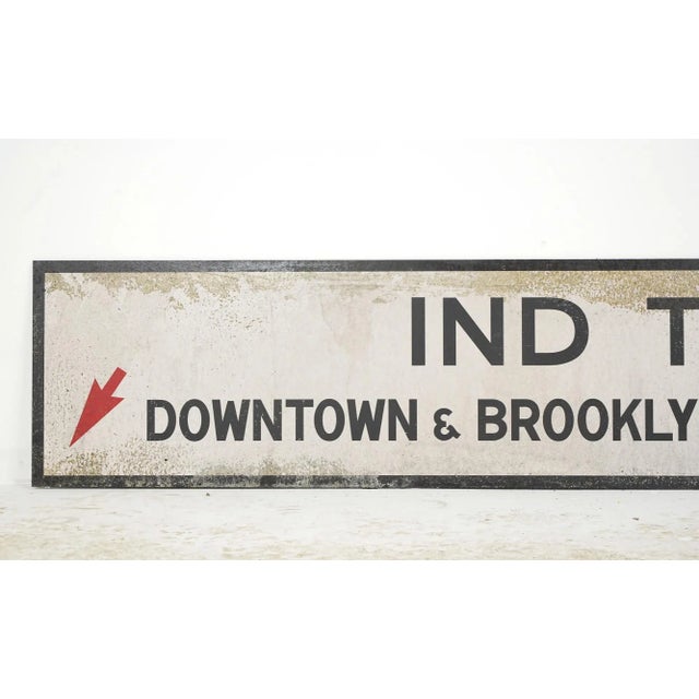 Reclaimed Marty Supreme Foam Board Ind Trains Street Movie Prop Sign For Sale - Image 4 of 7