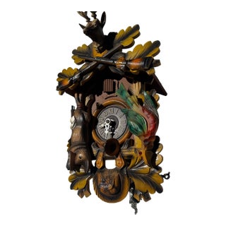 Mid 20th Century Black Forest Cuckoo Clock 8 Days Made in Germany#5 For Sale
