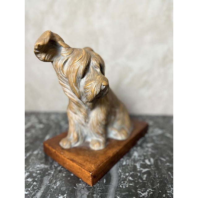 Terracotta Dog Figurine by R. Pollin, 1930 For Sale - Image 4 of 18