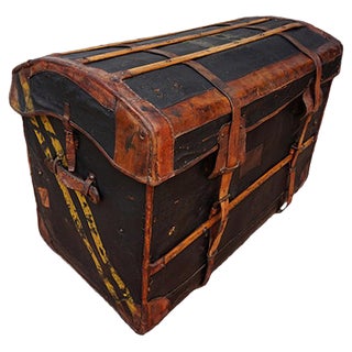 Belgian Steamer Trunk from Gustave de Laet, 1880s For Sale
