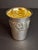 Silver Vintage Hazorfim Sterling Silver Kiddush Cup Grape Motif Gold Wash Interior 47g For Sale - Image 8 of 17