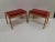 2 beech stools with upholstered filling - Style Expo 58 Brussels - Good original condition. This piece is attributed to...