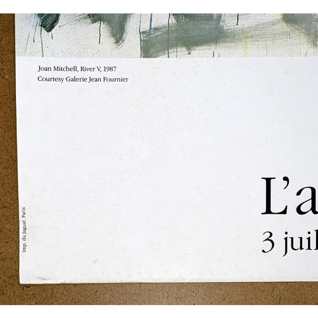 Joan Mitchell River v Original 1990 Cote d'Azur Exhibition Poster For Sale - Image 4 of 10