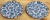 Takahashi Ironstone San Francisco porcelain plates with blue and white floral design. Natural age wear. Rough edge to...