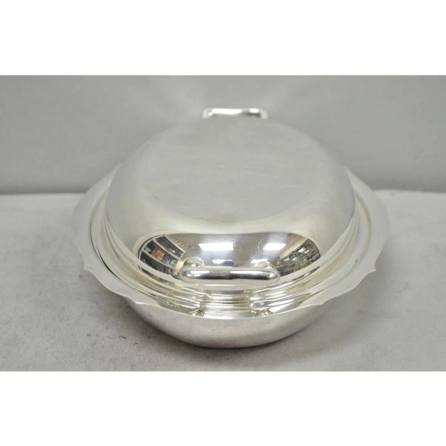 Silver Vintage Towle 4046 Silver Plated Oval Covered Vegetable Serving Dish Platter For Sale - Image 8 of 13