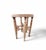 A beautifully crafted vintage stool featuring a hand-carved solid wood frame and an original woven cane (rattan) seat. The...