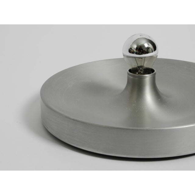 Silver Large Space Age Round Pop Art Aluminum Ceiling Lamp For Sale - Image 8 of 14