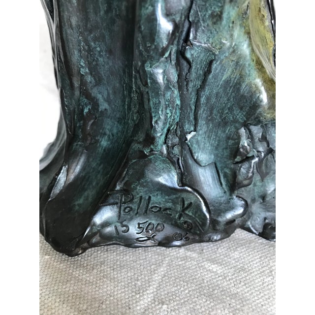 Bronze Figure Sculpture Signed "Wind Prayer" 15/500 For Sale - Image 12 of 13