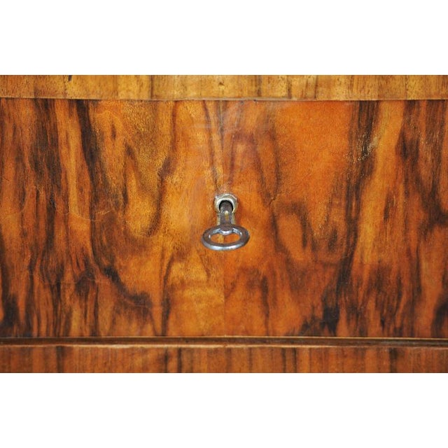 Wood Art Deco Writing Desk in Mahogany and Walnut, 1920s For Sale - Image 7 of 18
