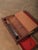 Early 20th Century Mahogany Writing Slope Lap Desk Box With Red Leather Interior and Brass Hardware For Sale - Image 10 of 14