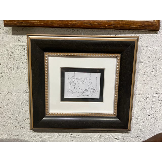 Framed Pen & Ink Drawing by R. G. Serrano, 2007, Original For Sale In Miami - Image 6 of 6