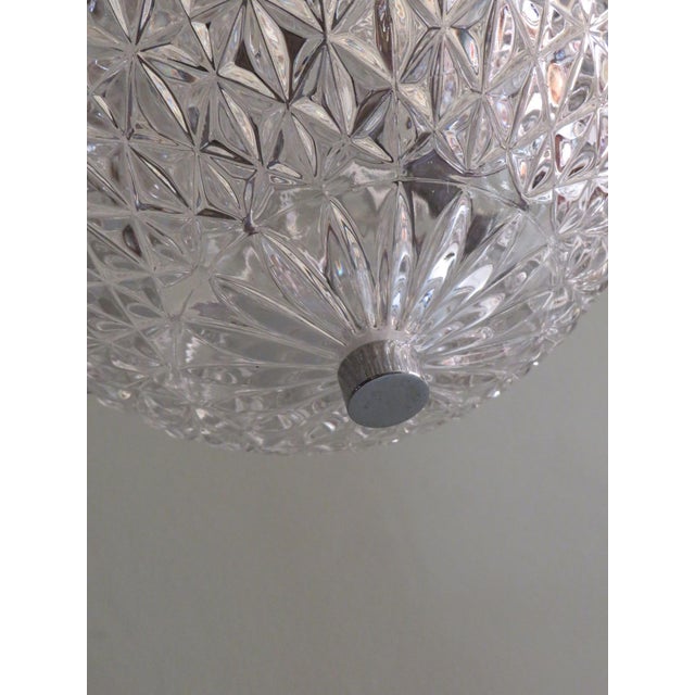 Cut Glass Spherical Pendant, Belgium, 1960s For Sale - Image 11 of 15