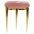 German Pink Lacquered and Brass Coffee Table For Sale - Image 9 of 9