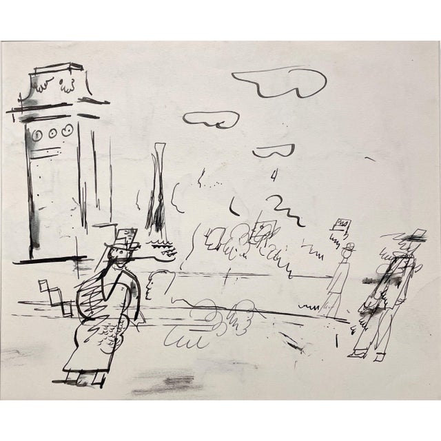 An 1930s ink on paper drawing of a Chicago street scene by artist Francis Chapin. Francis Chapin, affectionately called...