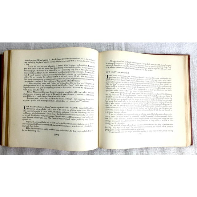 Brick Red 1943 Frank Lloyd Wright Autobiography, True First Edition Book For Sale - Image 8 of 11