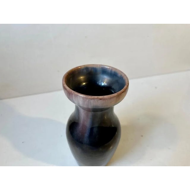 Art Noveau Glazed Ceramic Vase by Michael Andersen & Sons, 1910s For Sale - Image 4 of 8
