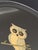 Mid-Century Couroc of Monterey California Hand-Inlaid Owl Round Black Serving Tray For Sale - Image 9 of 18