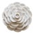 Hand-Carved Makrana Marble Rose Candle Holder For Sale