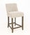 Wood Four Hands "Aria" Upholstered Bar Stools, 3 For Sale - Image 7 of 9