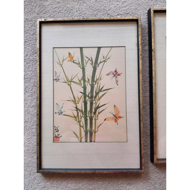 Vintage Pair Famed Johnson Lee Signed Watercolor For Sale In Fayetteville, AR - Image 6 of 11