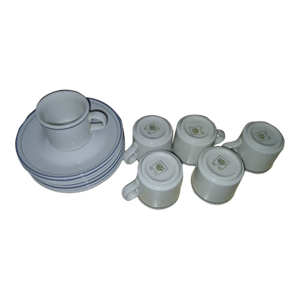 Mid- Century Richard Ginori Demitasse Cups and Saucers 12 Pc