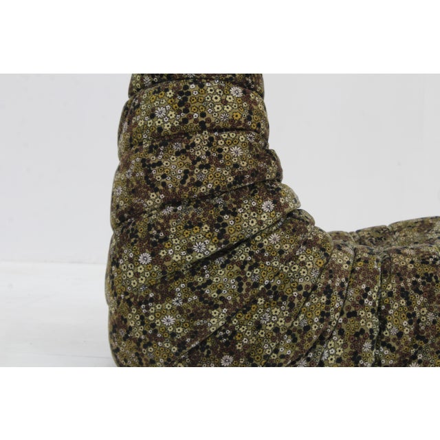 Vintage Togo Armchair with Liberty Fabric by Michel Ducaroy for Ligne Roset, 1970s For Sale - Image 3 of 11