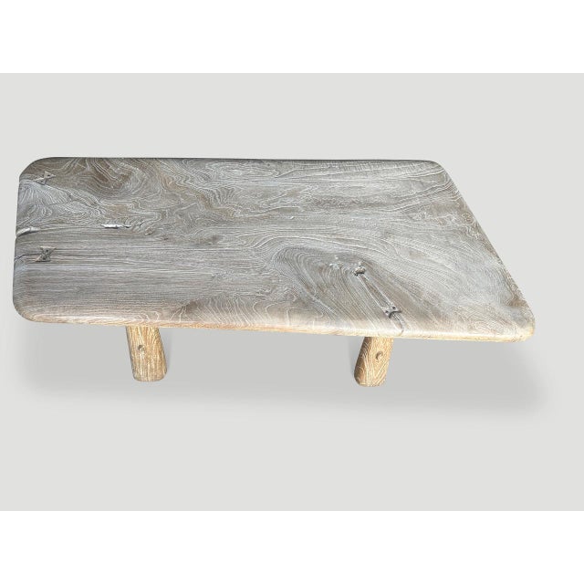 A beautiful century old teak slab from my private collection, has been crafted into a unique coffee table. We added unique...