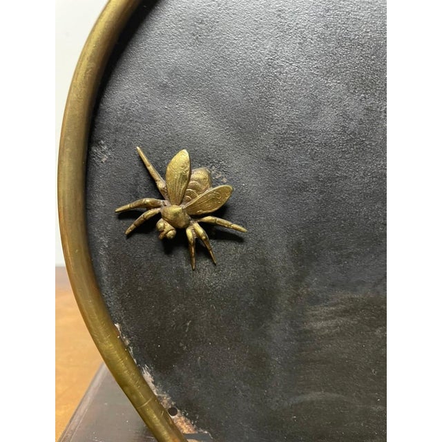 19th Century English Mahogany Brass And Steel Magazine Rack For Sale - Image 9 of 12