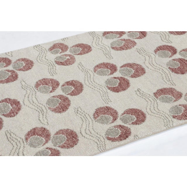 Rug & Kilim Rug & Kilim's Distressed Runner Rug, Gray and Red Chintamani Patterns For Sale - Image 4 of 7