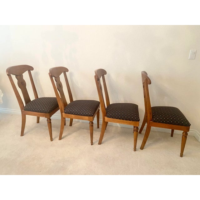 Late 20th Century Late 20th Century Ethan Allen Country Crossings Chairs Set of Four Excellent "Mint" Condition For Sale - Image 5 of 13