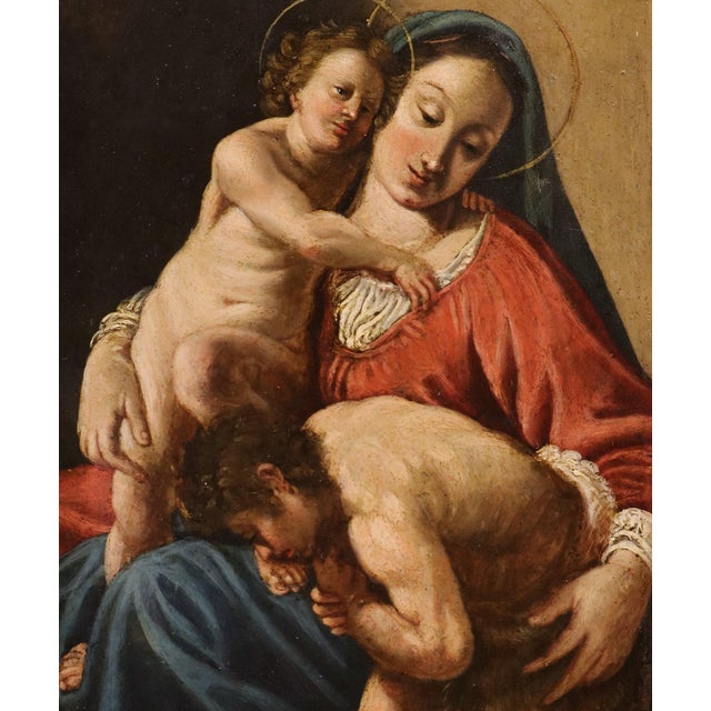Baroque After Antonio Molinari, Madonna, 1600s-1700s, Oil Painting, Framed For Sale - Image 3 of 15