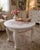 Refurbished. Metallic rose gold mandala table with rose gold trim work. Real wood. Cream. Hudson pickup or delivery 21H x...