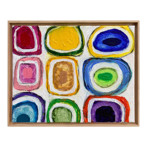 Gridish #31 (Framed Contemporary Abstract Painting), G. Campbell Lyman