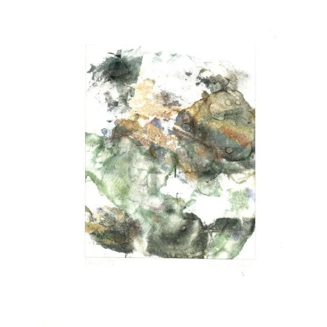 Abstract Composition is an original mixed media drawing in ink and watercolor on paper realized by Peter Dischleit...