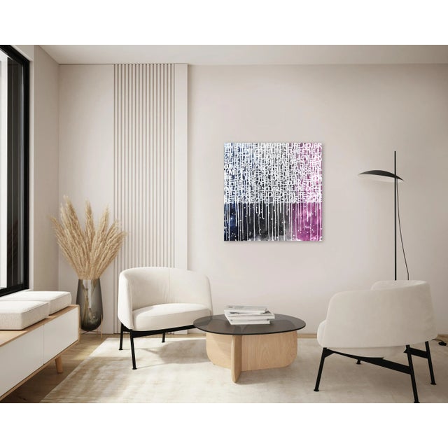 Purple You Are the Love of My Life - Abstract Cosmic Colored Graffiti Pop Original Artwork by Amber Goldhammer For Sale - Image 8 of 9