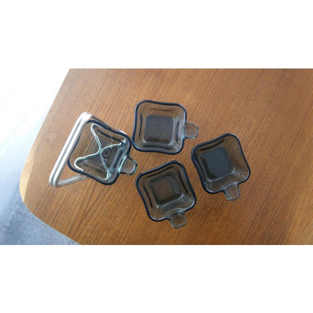 Wilhelm Wagenfeld Tourmaline Glass Ashtray by Wilhelm Wagenfeld For Sale - Image 4 of 6