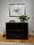 Asian-inspired Ming Small Media Cabinet by Ethan Allen, dating to 2017 and finished in the brand’s richly distressed Aged...