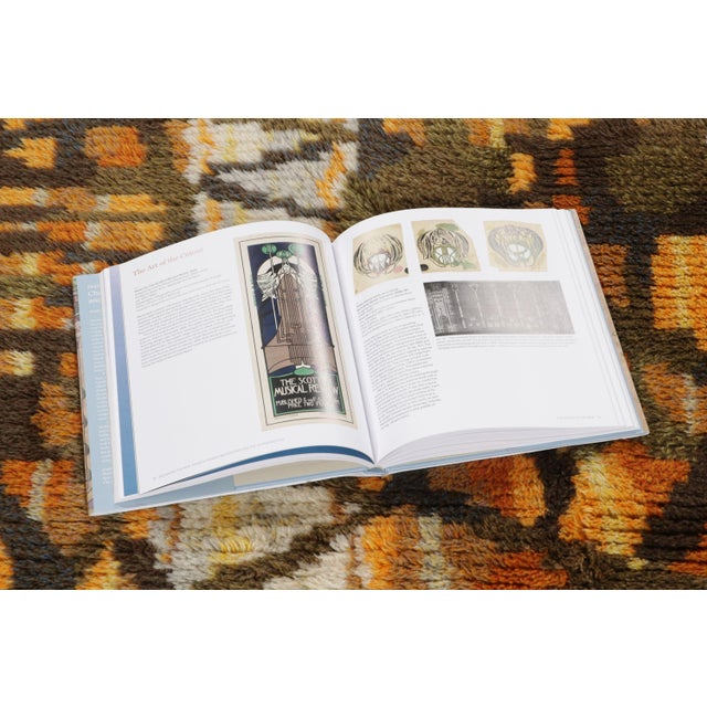 Burnt Orange Vintage Swedish Rya Wool Rug in Fall Hues by Rug & Kilim, 1950-1959 For Sale - Image 8 of 9