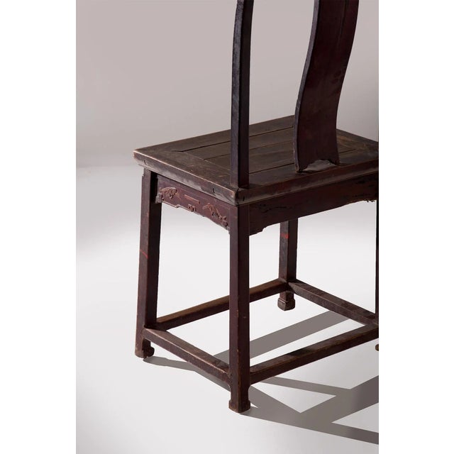 Ming Dinasty Style Chair, 1900 For Sale - Image 9 of 12