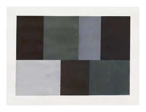 Tom McGlynn "Test Pattern 5 (Grey Study)", Painting