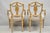 Late 20th Century Hepplewhite Prince of Wales Drape Carved Shield Back Dining Arm Chairs - A Pair For Sale - Image 11 of 14
