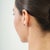 Blue A Pair of Moody Blue Sapphire 4.8 Ct Oval Stud Earrings in 925 Silver - Minimalist Luxe For Sale - Image 8 of 13